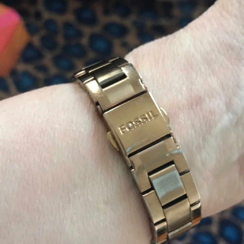 Fossil rose Gold tone watch